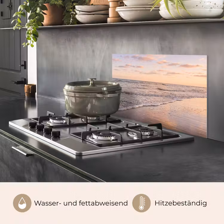 Strand - Branding - Wolken keuken achterwand spatscherm klein -usp_DE