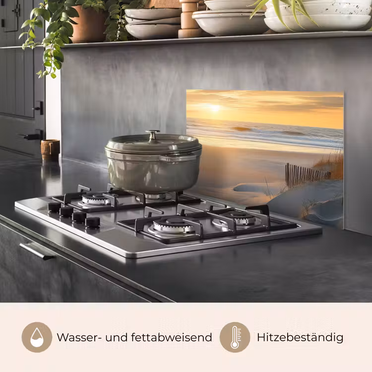 Strand - Duinen - Zonsondergang keuken achterwand spatscherm klein -usp_DE