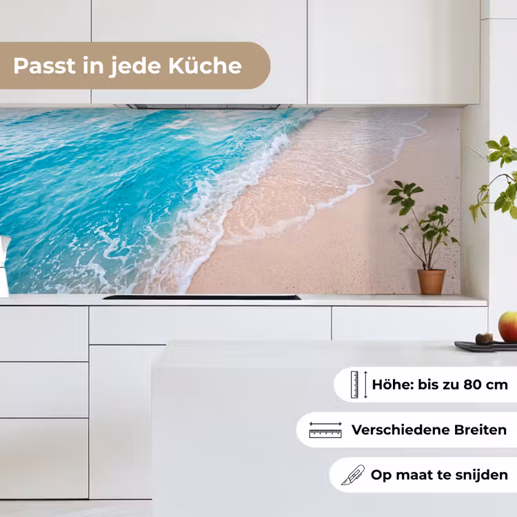 Strand - Zee - Golf - Natuur - Blauw keuken achterwand 2 middel -sfeer4_DE