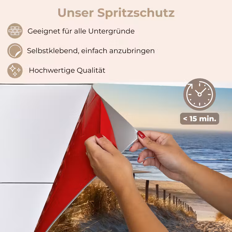 Strand - Zee - Nederland - Duinen - Zon keuken achterwand spatscherm klein -spatscherm_DE