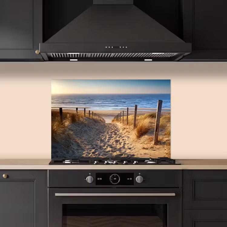 Strand - Zee - Nederland - Duinen - Zon keuken achterwand spatscherm klein -sfeer1