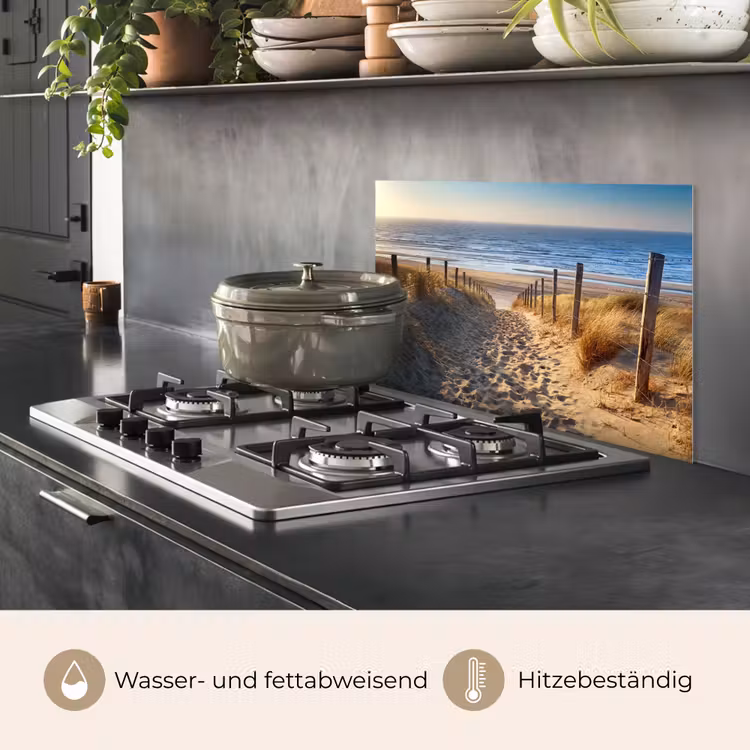 Strand - Zee - Nederland - Duinen - Zon keuken achterwand spatscherm klein -usp_DE