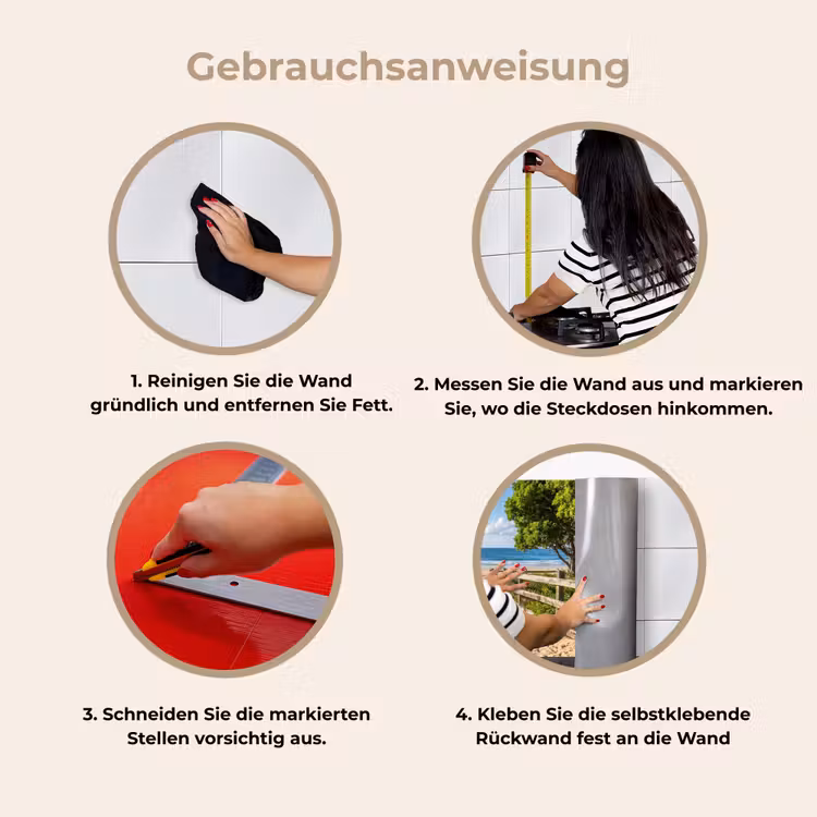 Strand - Zandpad - Oceaan - Natuur keuken achterwand 2 middel -gebruiksaanwijzing_DE