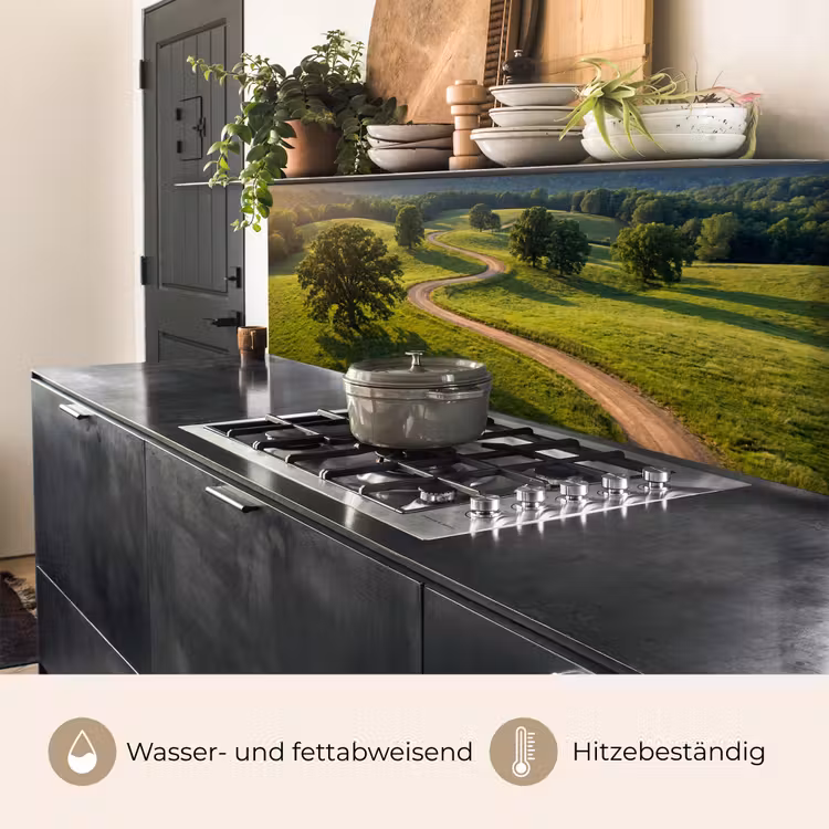Weg - Weide - Natuur - Groen keuken achterwand 2 middel -usp_DE