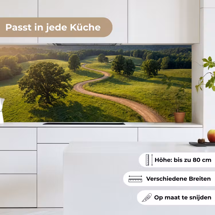 Weg - Weide - Natuur - Groen keuken achterwand 2 middel -sfeer4_DE