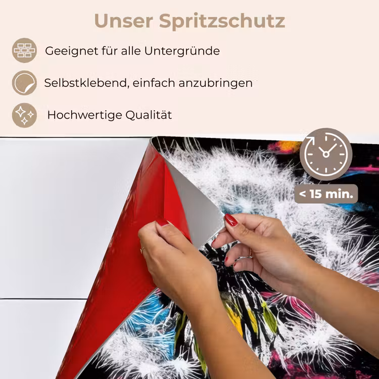 Street Art - Kleurrijk - Muur keuken achterwand spatscherm klein -spatscherm_DE