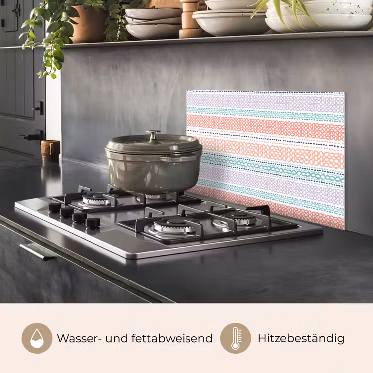 Strepen - Zomer - Kleuren keuken achterwand spatscherm klein 900 -usp_DE