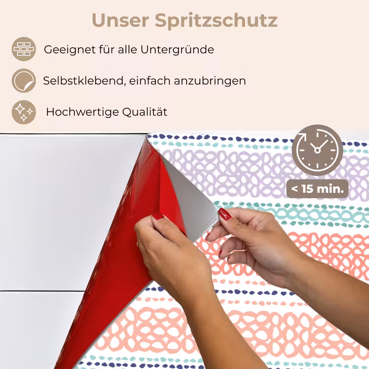 Strepen - Zomer - Kleuren keuken achterwand spatscherm klein 900 -spatscherm_DE