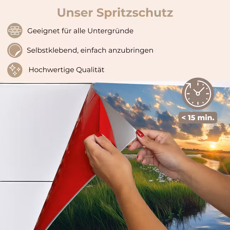 Beekje - Landschap - Margriet keuken achterwand spatscherm klein -spatscherm_DE