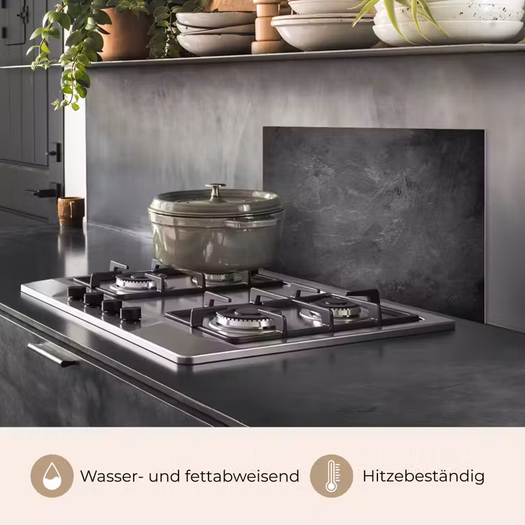 Structuur - Cement - Beton - Grijs - Vintage keuken achterwand spatscherm klein -usp_DE