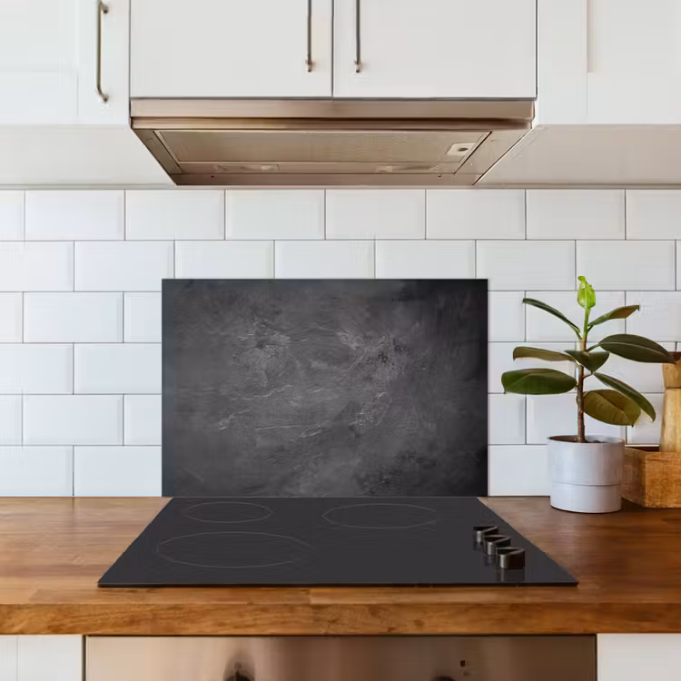 Structuur - Cement - Beton - Grijs - Vintage keuken achterwand spatscherm klein -sfeer2