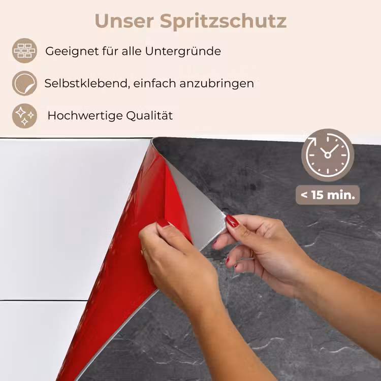 Structuur - Cement - Beton - Grijs - Vintage keuken achterwand spatscherm klein -spatscherm_DE