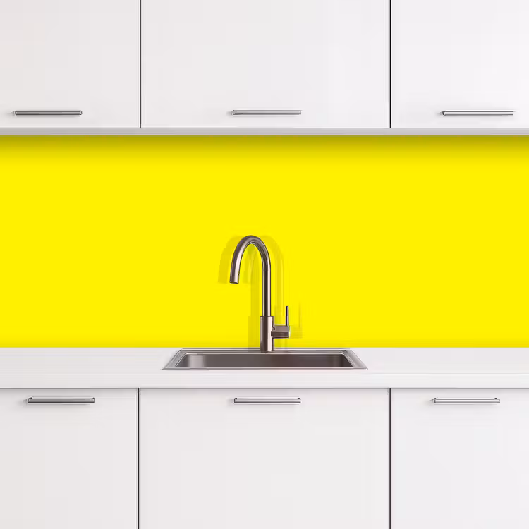 Sunshine - Glow - Geel keuken achterwand 2 middel 871 -3d