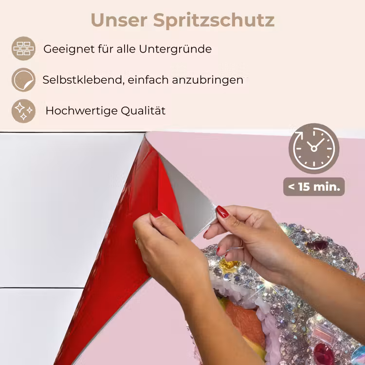 Sushi - Rolletjes - Steentjes - Kleurrijk keuken achterwand spatscherm klein -spatscherm_DE