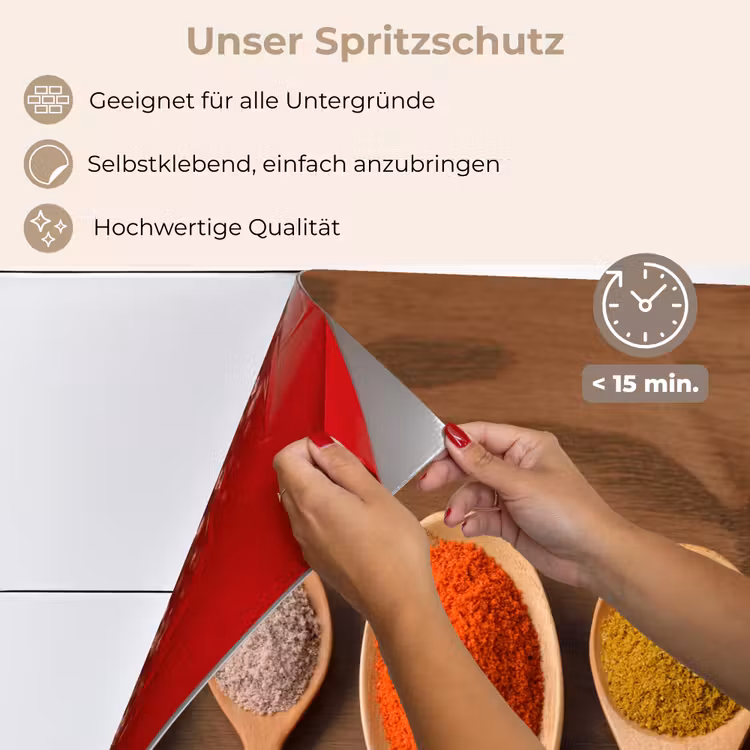Symmetrie van Smaakmakers keuken achterwand spatscherm klein -spatscherm_DE