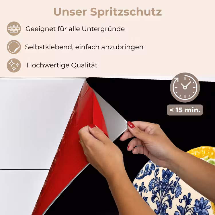 Taco - Vlees - Salade - Delftsblauw - Motief keuken achterwand spatscherm klein -spatscherm_DE