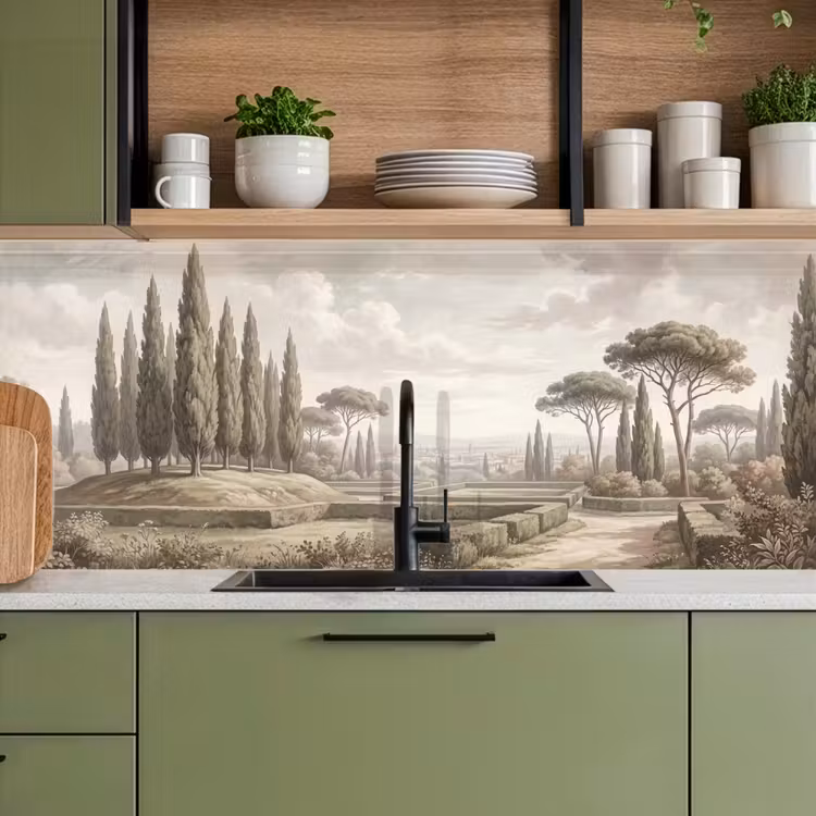 Vallei - Tuin - Natuur - Groen keuken achterwand 2 middel -sfeer3