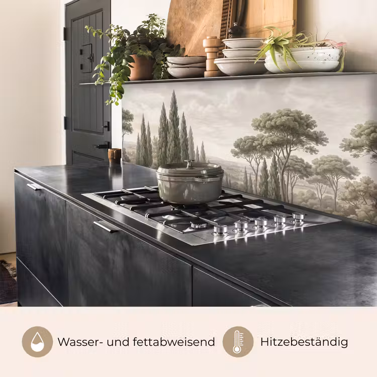 Vallei - Bos - Natuur - Groen keuken achterwand 2 middel -usp_DE