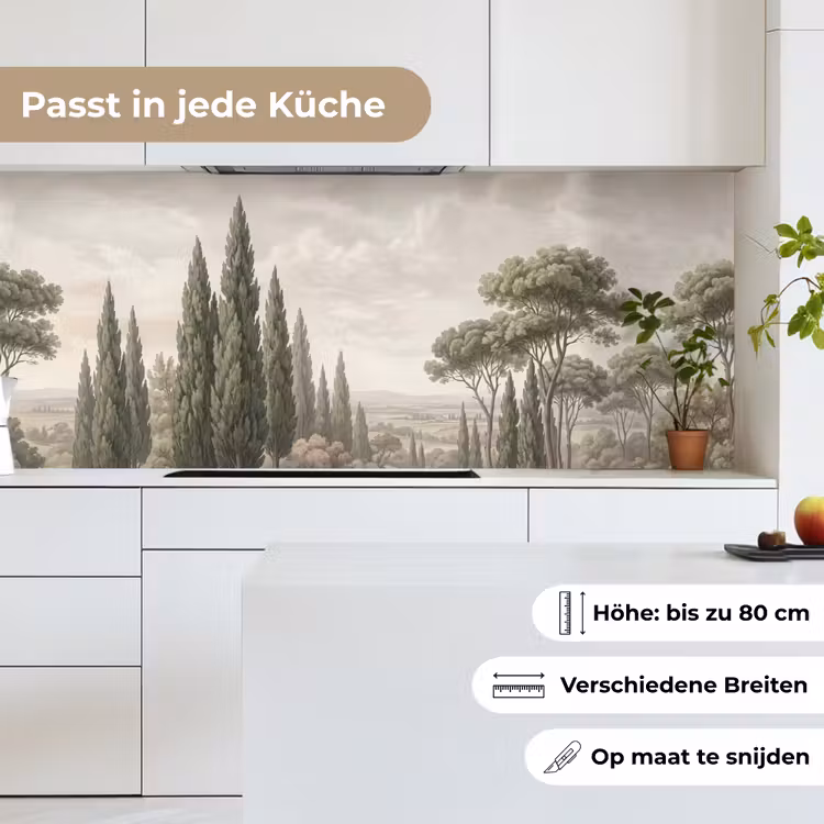 Vallei - Bos - Natuur - Groen keuken achterwand 2 middel -sfeer4_DE