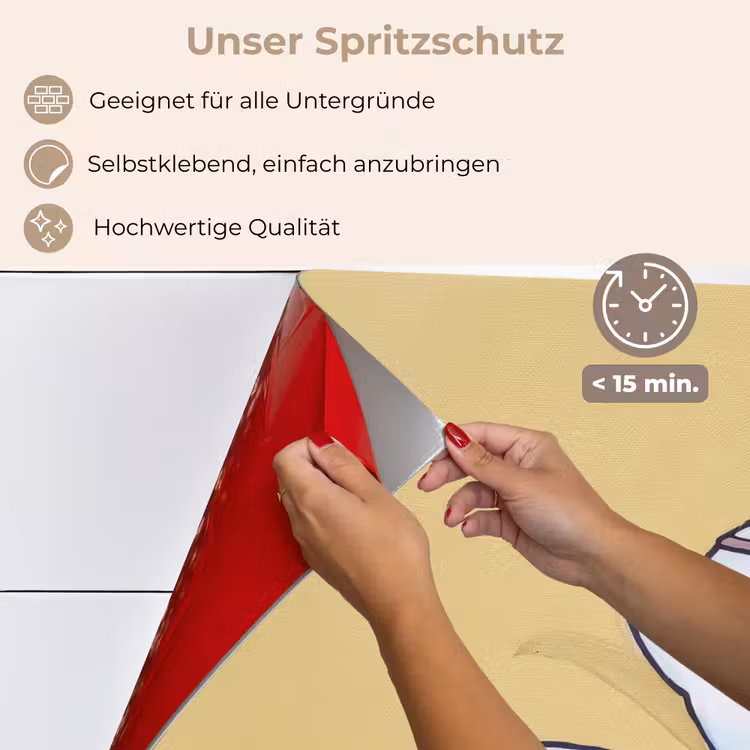Theepot - Kopje - Beige - Illustratie keuken achterwand spatscherm klein -spatscherm_DE