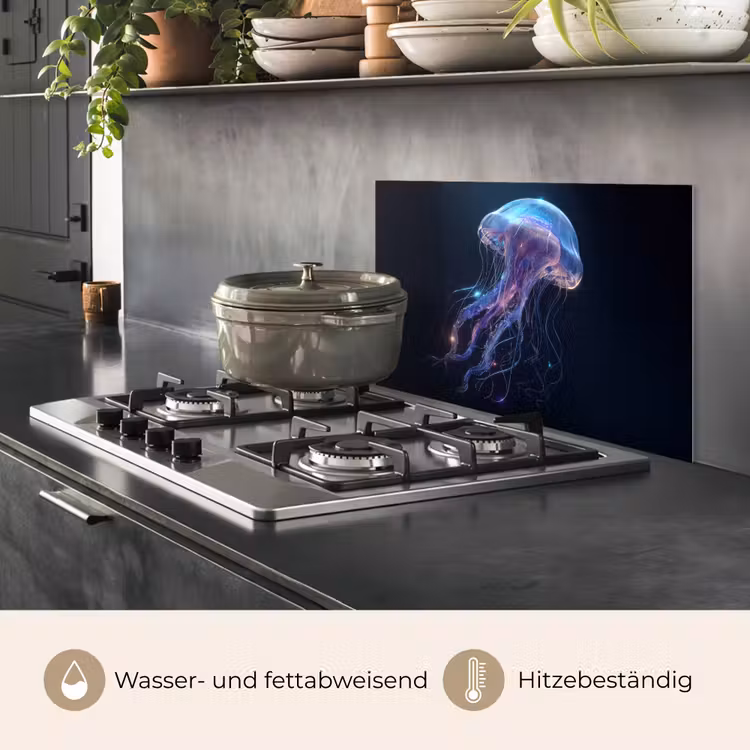 Tentakels - Kwal - Paars - Sprankeling keuken achterwand spatscherm klein -usp_DE