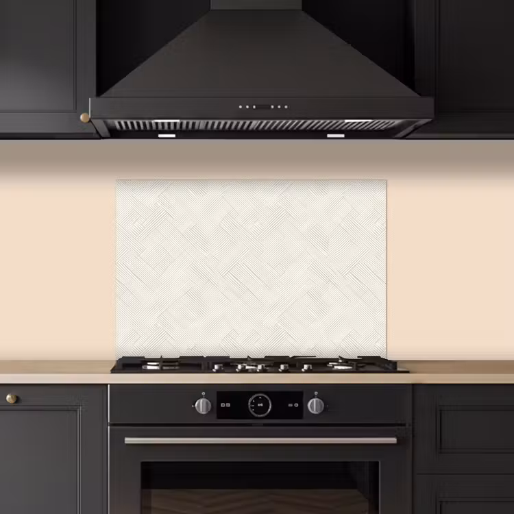 Textuur - Abstract - Beige keuken achterwand spatscherm klein 900 -sfeer1