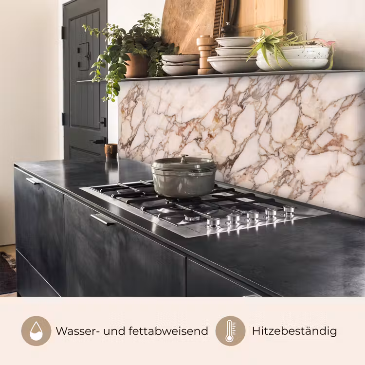 Textuur - Gesteente - Aderen - Abstract - Wit keuken achterwand 2 middel -usp_DE
