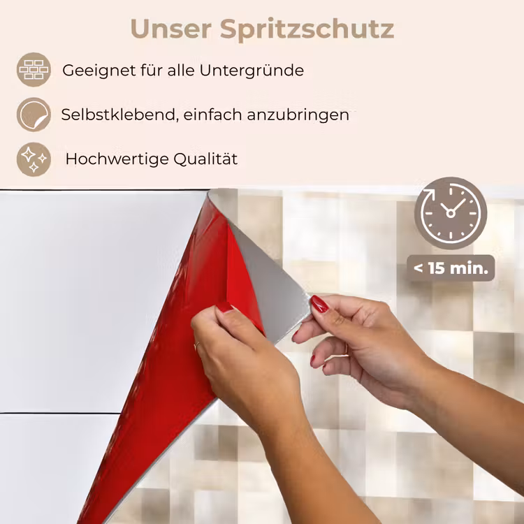 Textuur - Linnen - Beige keuken achterwand spatscherm klein 900 -spatscherm_DE