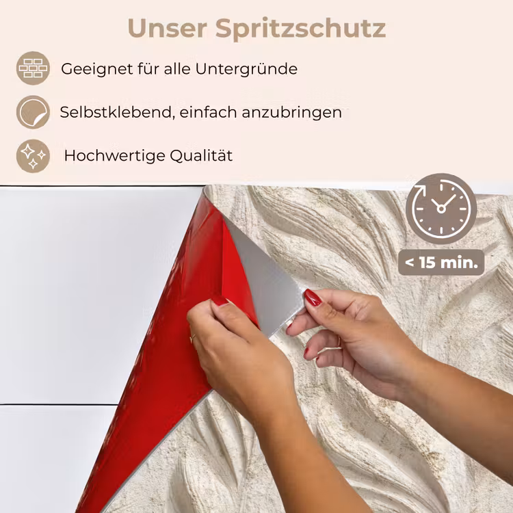Textuur - Reliëf - Beige keuken achterwand spatscherm klein 900 -spatscherm_DE