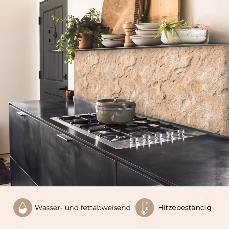 Textuur - Steen - Natuur - Beige keuken achterwand 2 middel -usp_DE