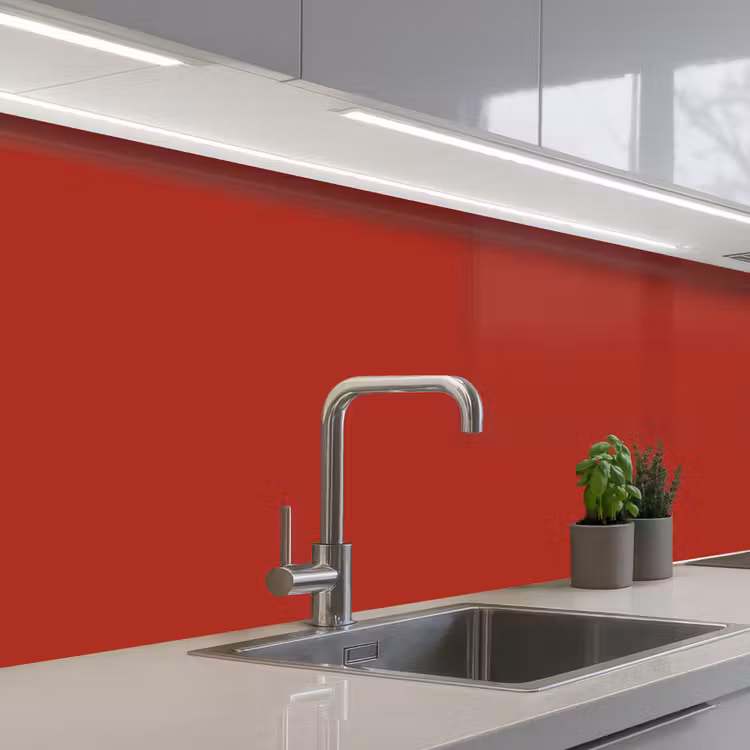 Deep - Crimson - Rood keuken achterwand 2 middel 871 -3d_schuin
