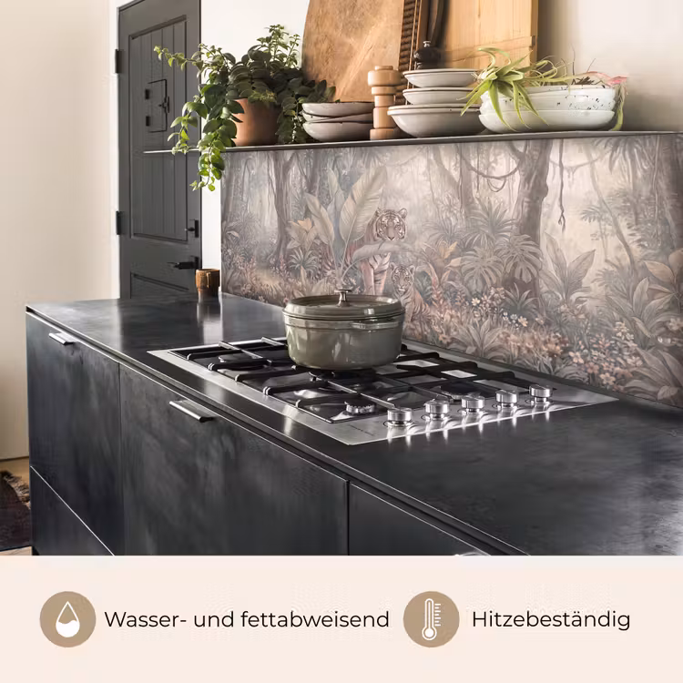 Tijger - Welp - Jungle - Illustratie - Dieren keuken achterwand 2 middel -usp_DE