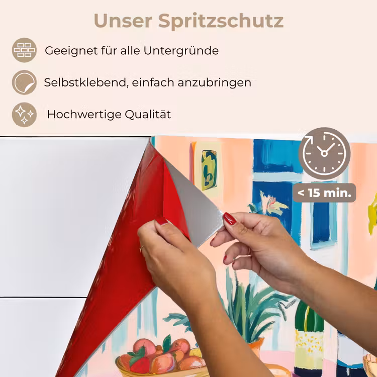 Tafel - Wijn - Fruit keuken achterwand spatscherm klein -spatscherm_DE