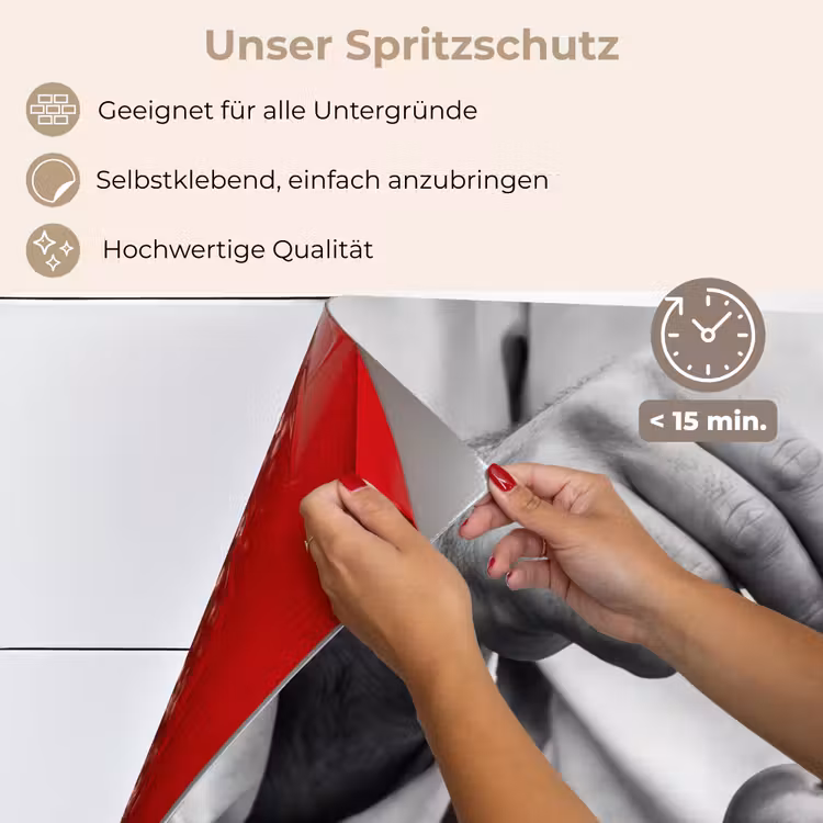 Tomaten - Chef - Zwart - Wit keuken achterwand spatscherm klein -spatscherm_DE