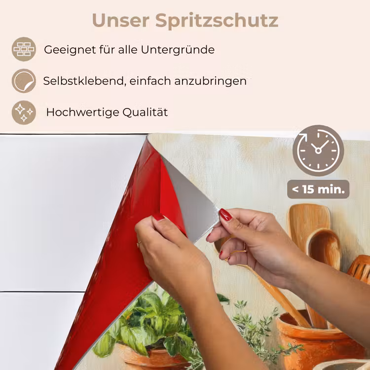 Potten - Kruiden - Hout keuken achterwand spatscherm klein -spatscherm_DE