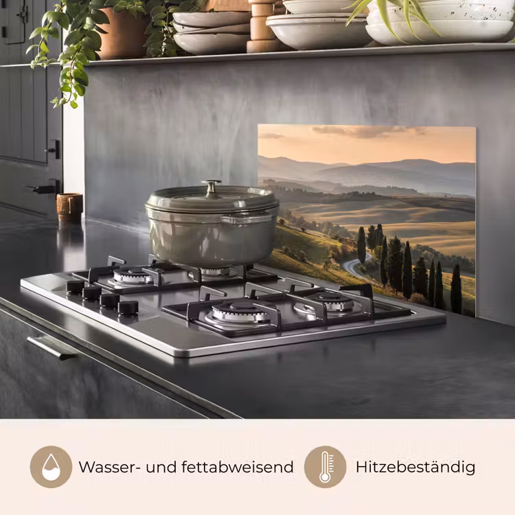 Toscaans - Landschap - Heuvels keuken achterwand spatscherm klein -usp_DE