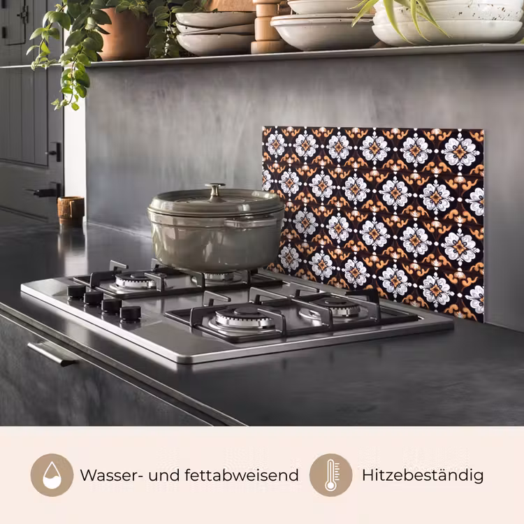 traditioneel - Element - Kleurrijk keuken achterwand spatscherm klein 900 -usp_DE