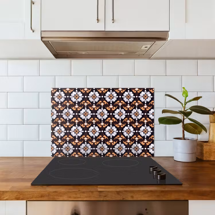 traditioneel - Element - Kleurrijk keuken achterwand spatscherm klein 900 -sfeer2