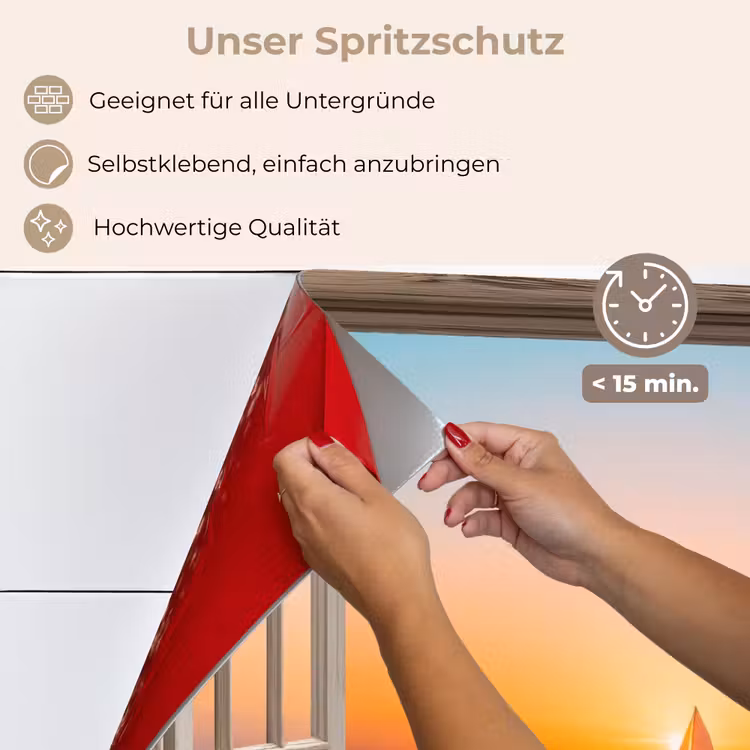 Doorkijk - Zee - Boot - Zonsondergang keuken achterwand spatscherm klein -spatscherm_DE