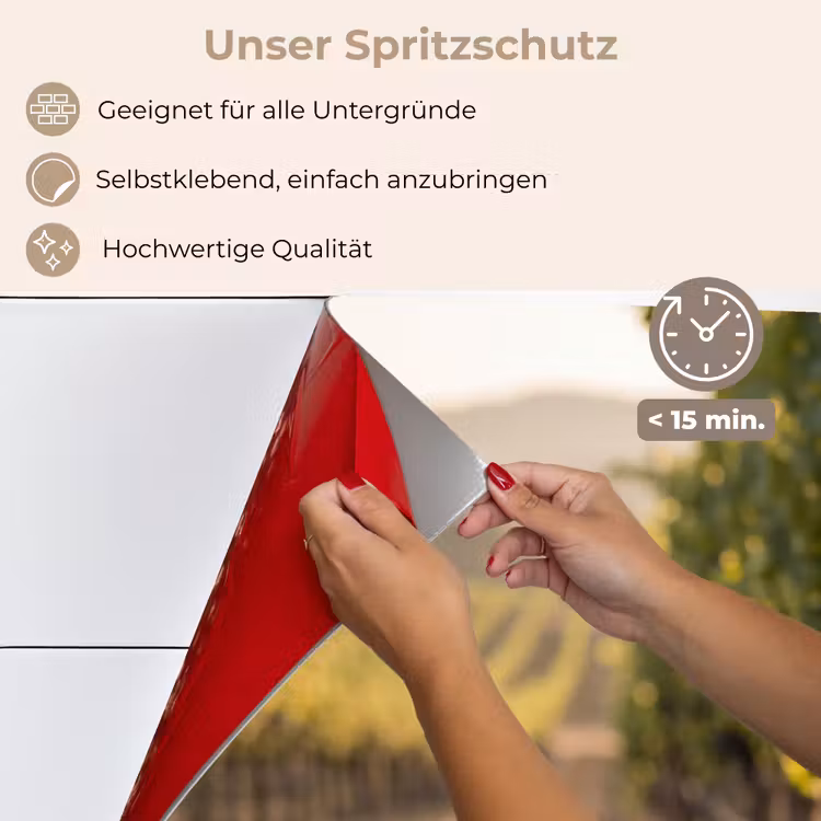 Druiven - Wijngaard - Zonlicht keuken achterwand spatscherm klein -spatscherm_DE