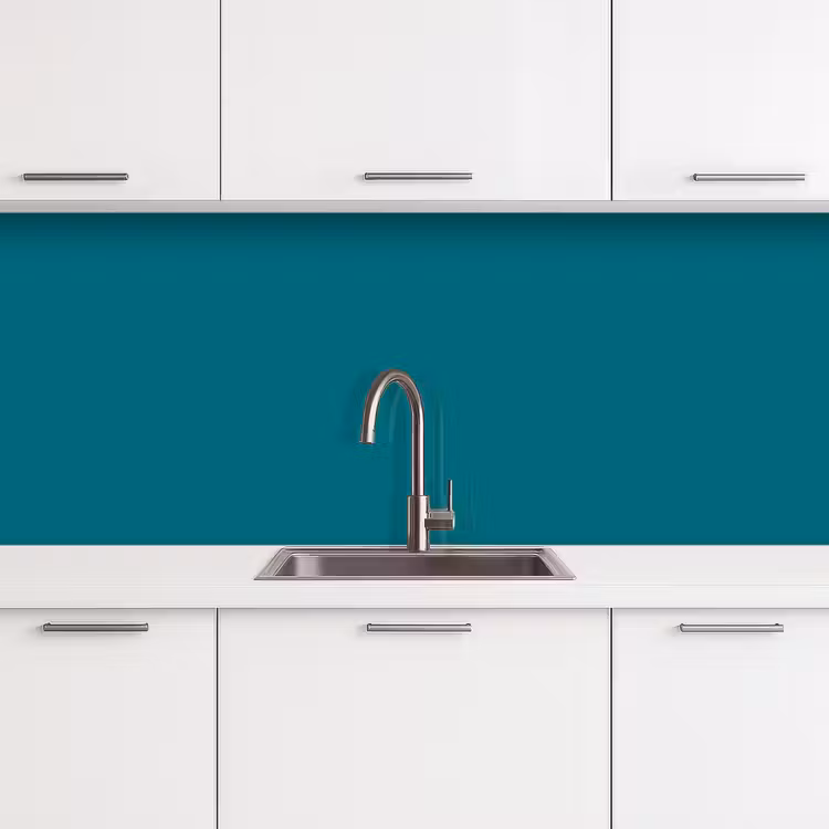Tropical - Peacock - Blauw keuken achterwand 2 middel 871 -3d