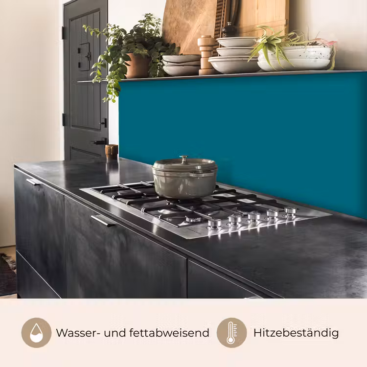 Tropical - Peacock - Blauw keuken achterwand 2 middel 871 -usp_DE