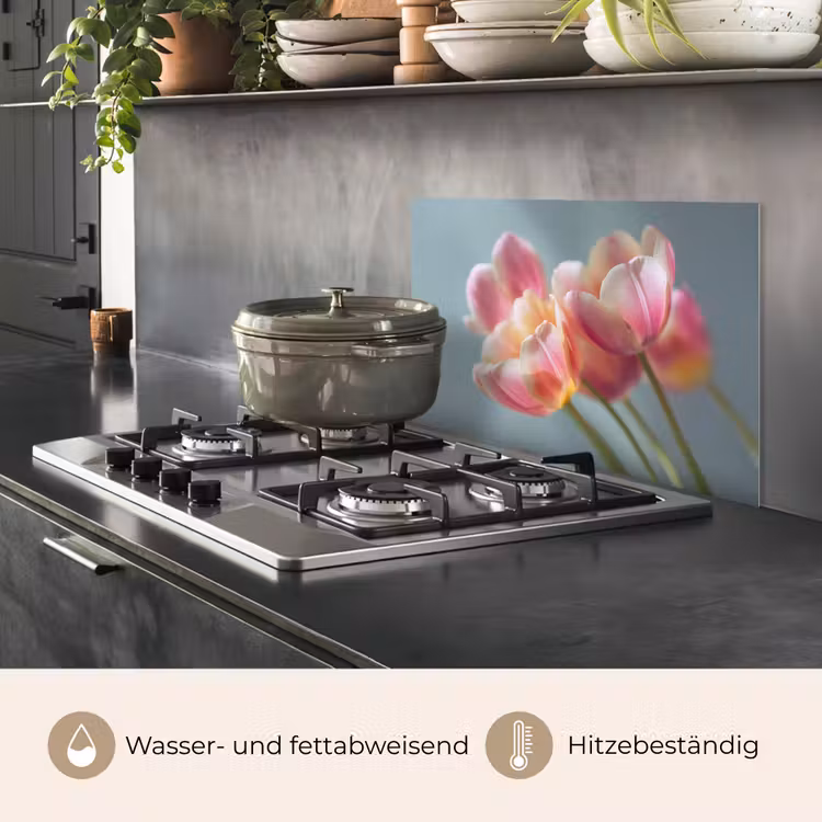 Tulpen - Roze - Stelen keuken achterwand spatscherm klein -usp_DE