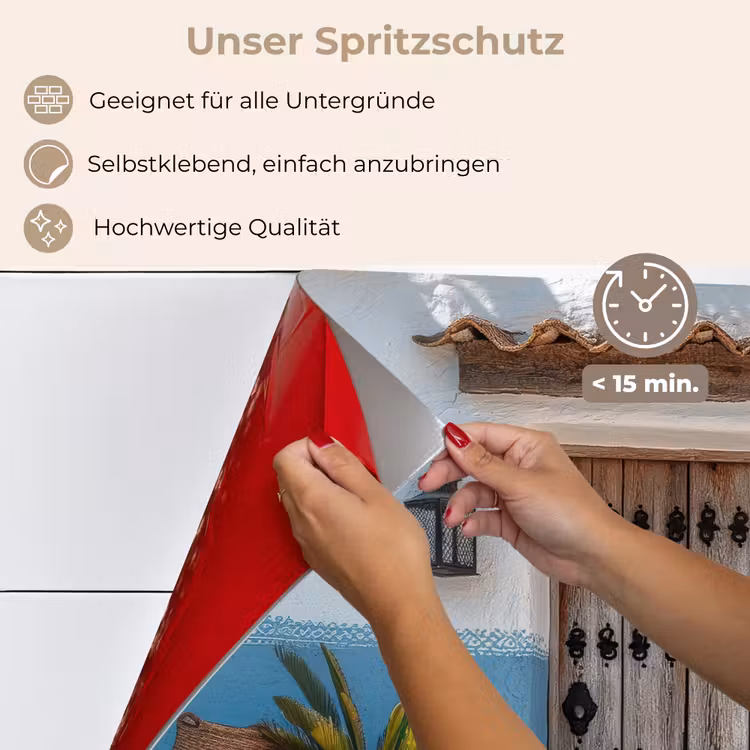 Deur - Manden - Planten keuken achterwand spatscherm klein -spatscherm_DE