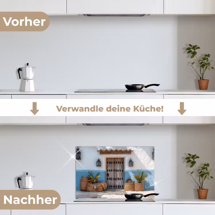 Deur - Manden - Planten keuken achterwand spatscherm klein -voor_na_DE