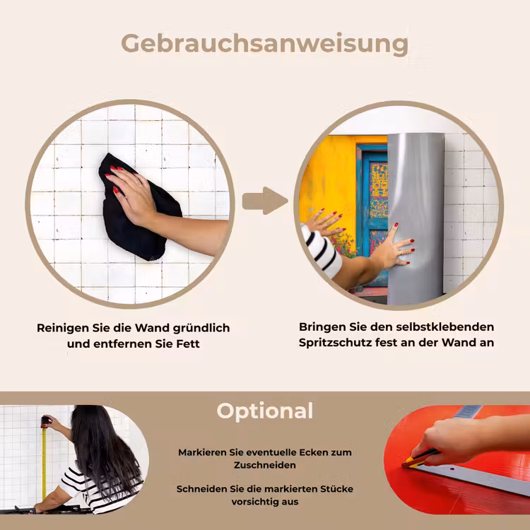 Deuren - Kleurrijk - Planten keuken achterwand spatscherm klein -gebruiksaanwijzing_DE