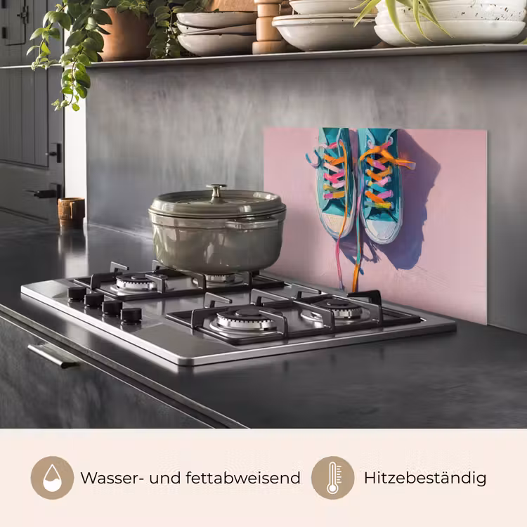 Sneakers - Veters - Kleurrijk - Schaduw keuken achterwand spatscherm klein -usp_DE