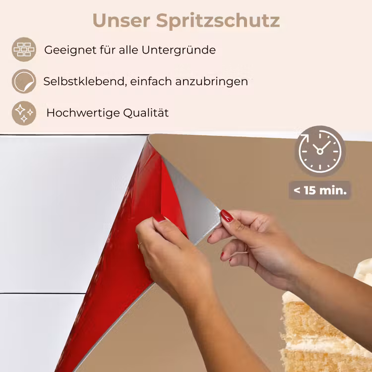 Vanilletaart - Cake - Romig keuken achterwand spatscherm klein -spatscherm_DE
