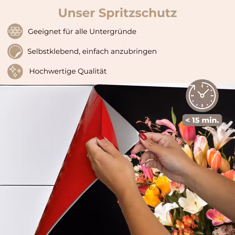 Vaas - Bloemen - Tulpen keuken achterwand spatscherm klein -spatscherm_DE