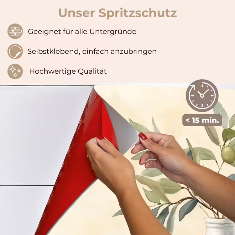 Vaas - Keramiek - Olijftakken keuken achterwand spatscherm klein -spatscherm_DE